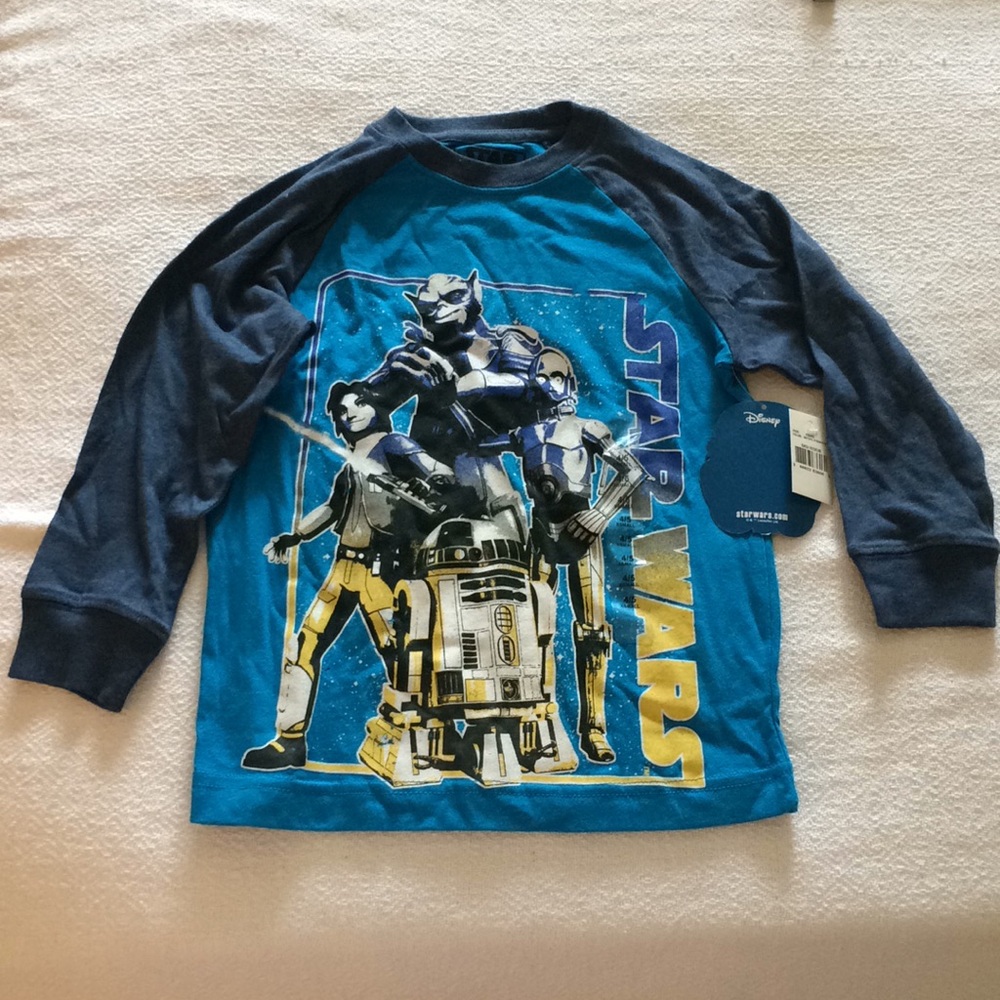 Kids Star Wars long-sleeve tee size XS (4/5)